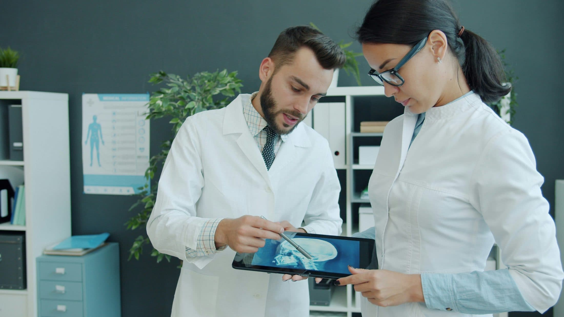 Researcher working with lab equipment